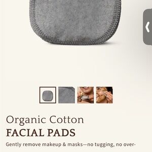 Gray Organic Cotton Facial Pads